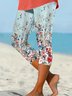 Women's Floral Spring Print Casual Leggings