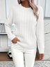 Regular Fit Cotton Casual Plain Sweater