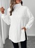 Women Plain Crew Neck Cotton Long Sleeve Casual Daily Spring/Fall T-shirt
