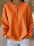 Women Plain Crew Neck Long Sleeve Casual Daily Spring/Fall T-shirt