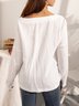 Long Sleeve Casual Cotton Tops