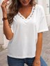 Cotton Plain Short Sleeve T-T-shirt