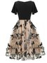 Georgette Vacation Butterfly Dress With No